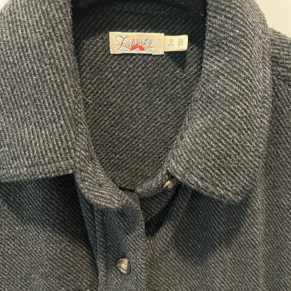 Faherty Gray Button Down Shirt - image 2